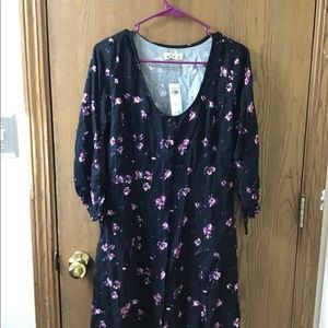 Brand new Hollister floral dress black and pink